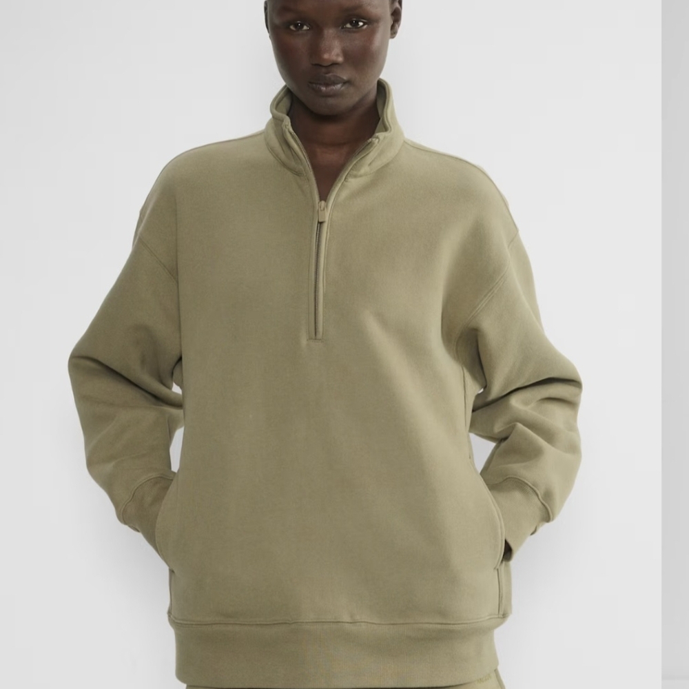 Aritzia 1/2 Zip Boyfriend Cozy Fleece